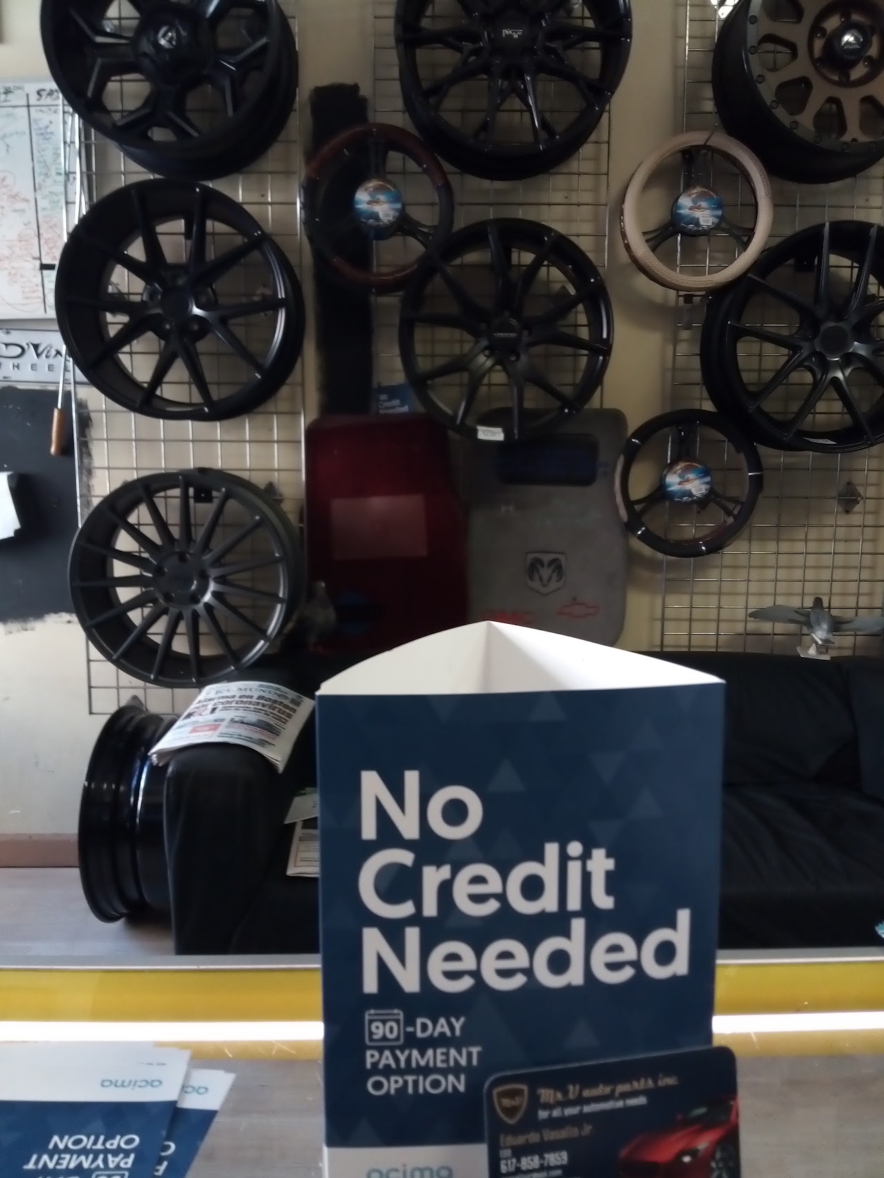 Inside Mr V Auto Parts VIP in Boston